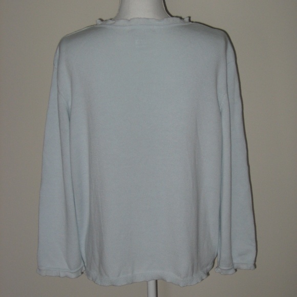 P. JAMES 3/4 Button Front Cotton Sweater M - Picture 4 of 5
